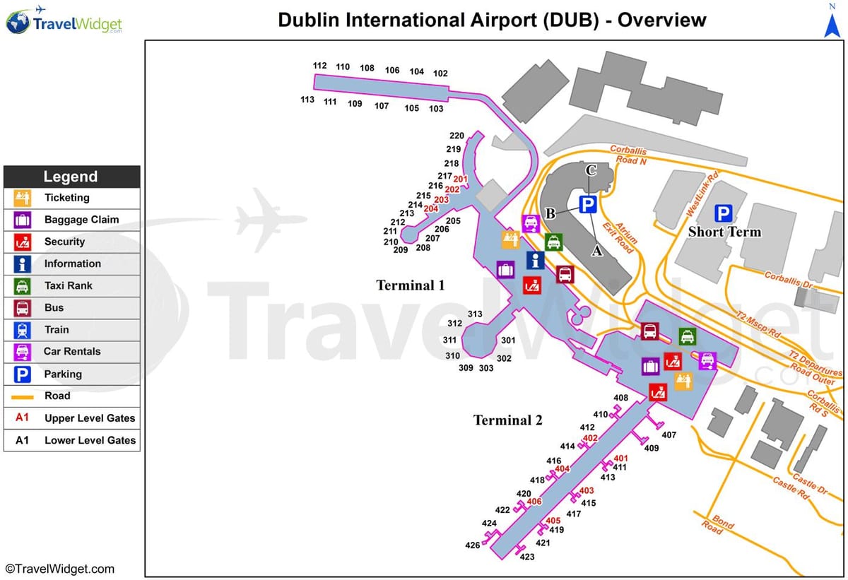 Dublin airport parking mapie
