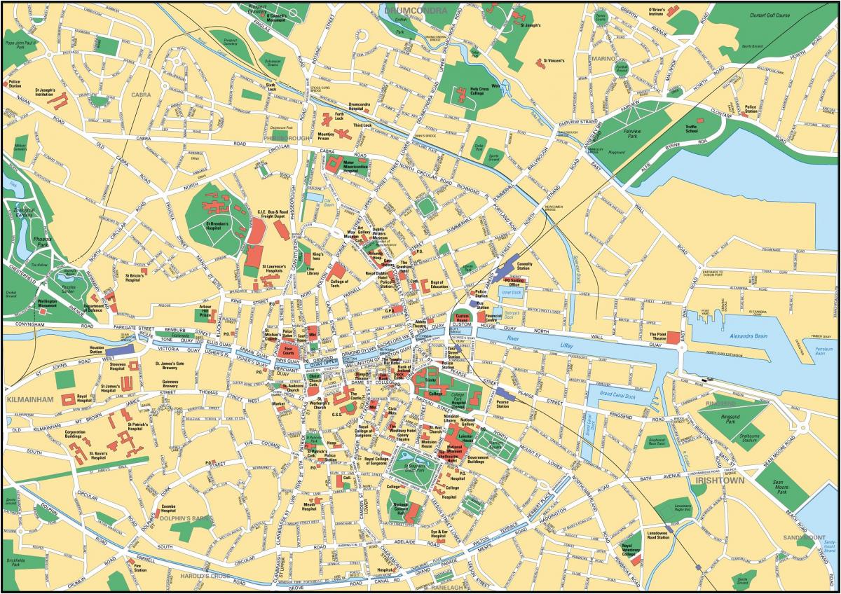 Dublin na mapie