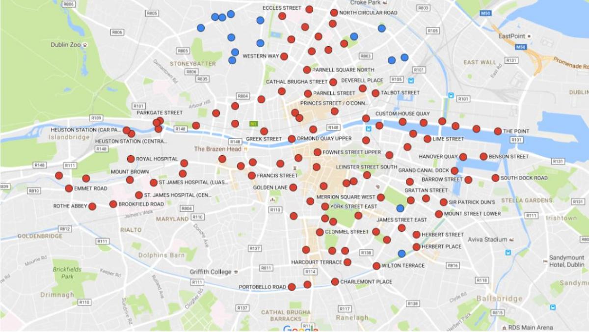 Dublinbikes mapie