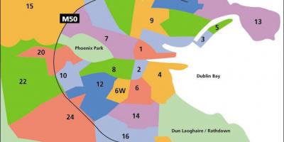 Mapa Dublin dziedzinie