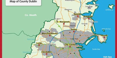 Mapa Dublin
