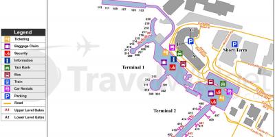 Mapa lotnisko Dublin